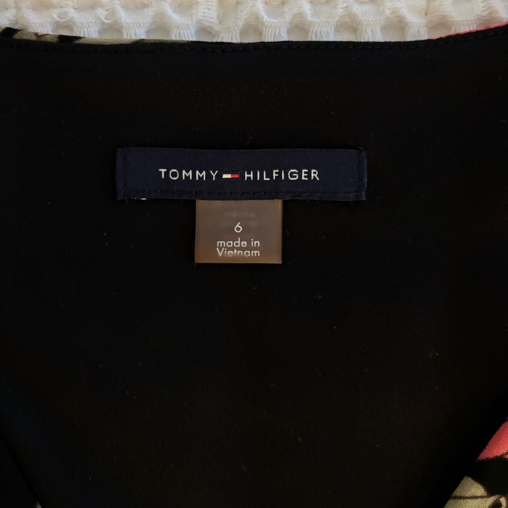 Tommy Hilfiger Black Dress with Floral Accents - Picture 3 of 4